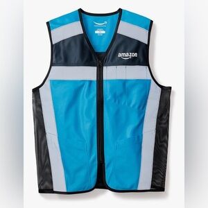 Amazon Black and Blue Work Vest